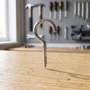 Steel C-shaped Zinc Plated Silver Screws 4.3x60mm ISO 9001 Certified for Hanging Lights <b>Curtains</b> and Other Household Items - Product Image 2