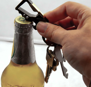 Porte-clés de voiture en acier inoxydable, ouvre-bouteille portable multifonctionnel, décapsuleur - Product Image 2