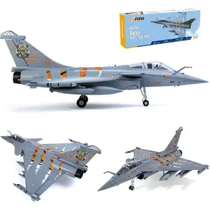 Mainan kendali jarak jauh 6CH hobi mesin Jet pesawat busa EPO pesawat FMS 64mm Rafale NATO Tiger memenuhi 11-Blade EDF PNP w/refleks V2