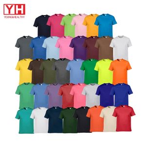 Sérigraphie col rond manches courtes t-shirts en gros personnaliser sublimation t-shirts blanc grande taille 100% coton t-shirt hommes - Product Image 2