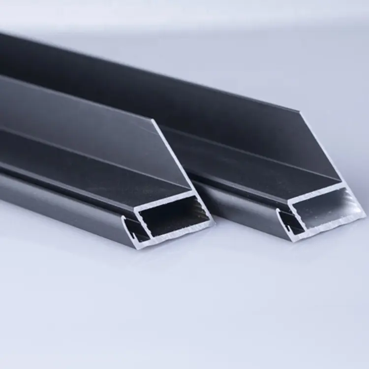 Moldura de montagem personalizada para painel solar de alumínio anodizado painel de led