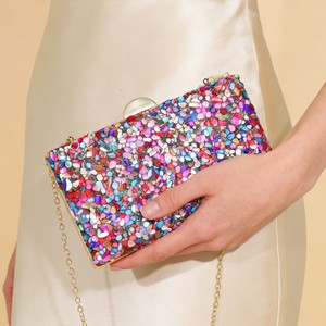 Fashion New Horizontal Square Sunflower Fully Diamond-<b>studded</b> Exquisite Polyester Evening Clutch Party Handheld <b>Bag</b> - Product Image 1