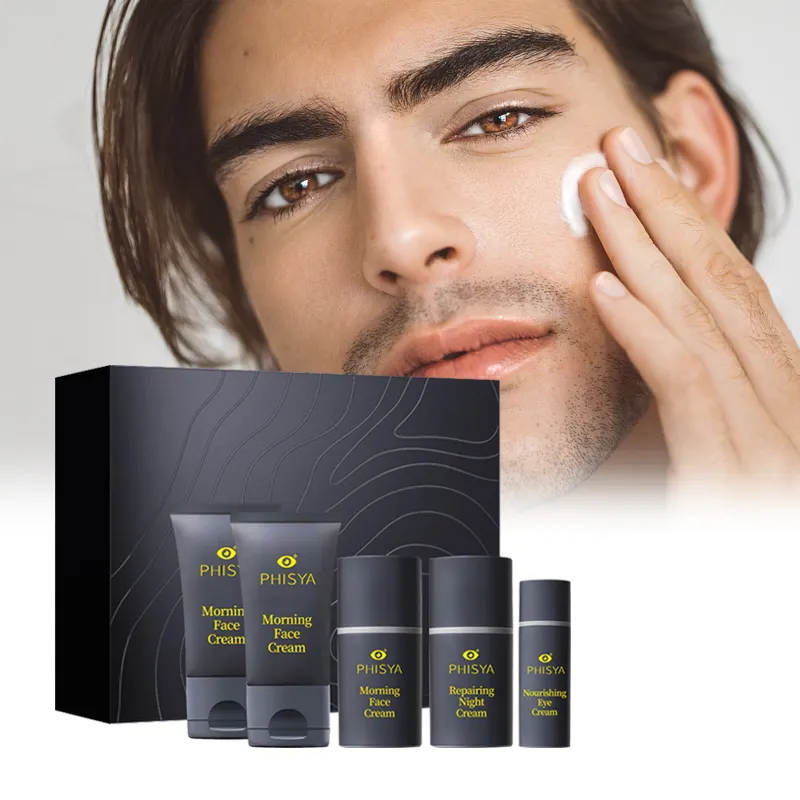 Private Label Essential Anti Acne Moisturizing Routine Face Wash Two Face Wash Skin Care Set for Men Deep Cleansing Daily