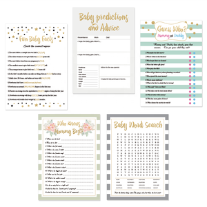 250pck Favori di Partito Forniture Baby <span class=keywords><strong>Shower</strong></span> È un Ragazzo o una ragazza Baby <span class=keywords><strong>Shower</strong></span> Bingo Carte Da Gioco - Product Image 1
