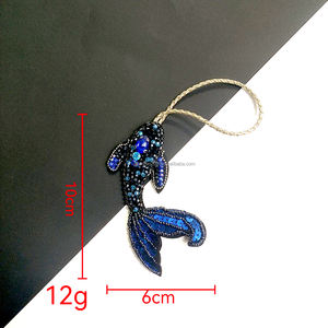 PH101 맞춤형 수제 해양 동물 불가사리 문어 페르시 라인 석 패치 행잉 로프 패치 크리스탈 가방 랜야드 패치 - Product Image 4