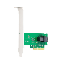 PCIE-8643 PCIe 3.0 X4 Antarmuka Port Tunggal Universal Kartu Adaptor PCIe ke SFF-8643 U.2 NVMe Port Tunggal