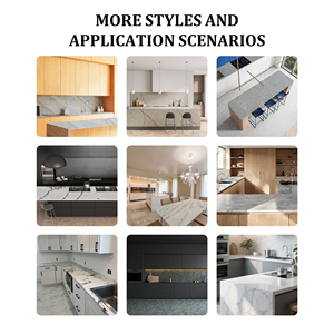 Thành Công calacatta loạt đen tĩnh mạch nhân tạo thạch anh sàn nhà bếp bàn benchtop bảng Tops đá cẩm thạch - Product Image 6