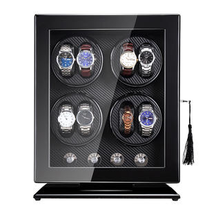 Enrollador <span class=keywords><strong>de</strong></span> reloj <span class=keywords><strong>de</strong></span> lujo con acabado brillante, caja <span class=keywords><strong>de</strong></span> bobinador automático para relojes mecánicos, con 8 ranuras - Product Image 3