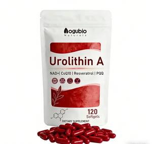 แคปซูลซอฟต์เจลยูโรลิธิน เกรดเครื่องสำอาง สำหรับผู้ทานมังสวิรัติ อาหารเสริมเพื่อสุขภาพ ยูโรลิธิน เอ & คอมเพล็กซ์ <span class=keywords><strong>NAD</strong></span>+ และ PQQ ในรูปแบบซอฟต์เจล - Product Image 3