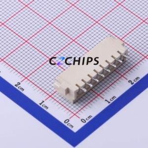2.54-8P-WT Wire-to-Board Pin Header SMD,P=2.5mm,Horizontal Mount Connector 1x8P 2.5mm Horizontal Mount XH - Product Image 2