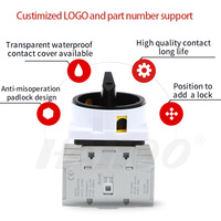 HABOO 3P 4P 690V 16/20/32/40/63/80/100A Interrupteur-sectionneur isolant avec verrouillage et commande d'alimentation ON-OFF sur panneau