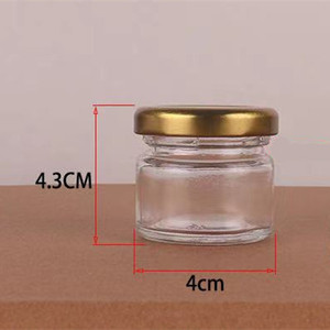 Giá Rẻ Bán Buôn Dễ Thương Thủy Tinh Bao Bì Vòng Nhỏ Lưu Trữ Mật Ong Mứt 1Oz 30Ml Jar - Product Image 6