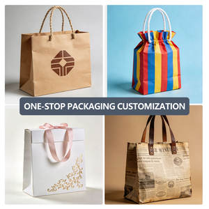 Bolsas de Papel Kraft de Lujo Reciclables y Ecológicas, Impresas a Medida, para Compras en Supermercados, Regalos, con Logotipo Personalizado, Blancas/Marrones - Product Image 6