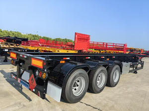 Semi-remorque châssis porte-conteneurs léger 40 pieds 20 pieds, faible consommation de carburant, transport économique - Product Image 3