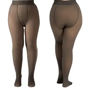 Mulheres Inverno Leggings Grossa Calças Térmicas Velo Forrado Soft Collants Meia-calça