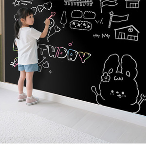 FOSKA multifunzione lavagna parete decalcomanie materiale sano ed ecologico 18*79 "lavagna carta di contatto con adesivo - Product Image 6