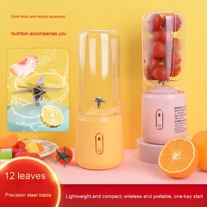 Portable Rechargeable USB Juicer Ménage Cuisine Mélangeur Récipient En Plastique pour Broyer Fruits Glace Produit Chaud pour Légumes - Product Image 3