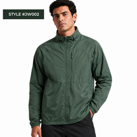 Veste coupe-vent en nylon ripstop avec logo personnalisé pour homme, fermeture éclair intégrale ou demi-zip, imperméable, légère, coupe-vent, vêtements de sport d'extérieur