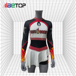 Vestido de animadora y falda de animadora para mujeres y niñas con diamantes de imitación Diseña tu propio atuendo de animadora - Product Image 3