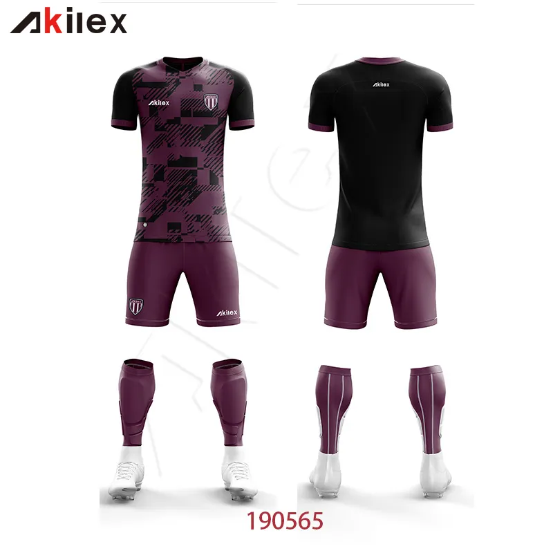 2019 Neueste Fußball trikot Designs Fußball nationalmannschaft Trikot Fitness kleidung Männer Sport kleidung Fußball trainings kleidung