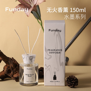 Funday Fragrance Diffuser 150ml Ink Series Wild Peach Bush Aromatherapy Indoor Air Freshener - Product Image 1