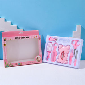 WELLFLYER produk perawatan bayi termometer air mandi bayi <span class=keywords><strong>8</strong></span> set Aksesori bayi set sikat rambut lembut keselamatan Dekorasi gunting kuku - Product Image 3