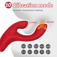 Vibrateur double tête Ylove en silicone liquide lisse, stimulateur du point G et vaginal pour femmes, rechargeable, fonction chauffante IPX6