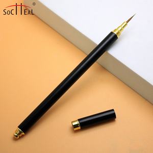 Yalixin luxe ongles fournisseur brosse 100% <span class=keywords><strong>Kolinsky</strong></span> cheveux noir poignée en métal serti pour huile acrylique <span class=keywords><strong>aquarelle</strong></span> Gouache peinture - Product Image 1