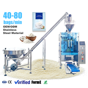 Máquina Empacadora Vertical Automática Pequeña de 500g/1kg para Polvo, Máquina de Llenado y Empaquetado de Polvo de Coco - Product Image 1