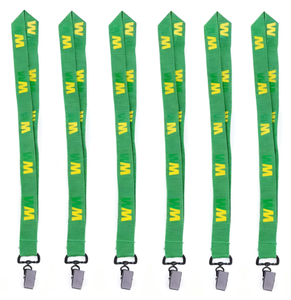 Custom Polyester Lanyard Blank Woven Flat Material for Promotional Events Schools-for ID Holder Key Phone