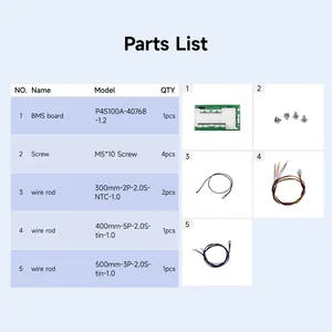 PACEex Lifepo4 12V 4S Smart <span class=keywords><strong>BMS</strong></span> 100A แผงป้องกันแบตเตอรี่พร้อมบลูทูธในตัวและ<span class=keywords><strong>การ</strong></span>เชื่อม<span class=keywords><strong>ต่อ</strong></span>แบบ UART Heat Series - Product Image 5