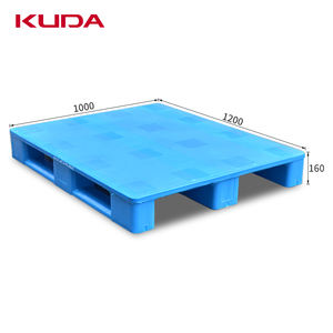 Palette en plastique KUDA 1210G-PBCZ avec étagère en acier intégrée, palette de stockage empilable, palette de manutention, palette de retournement de marchandises 1200x1000x160mm - Product Image 1
