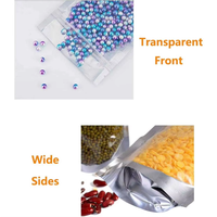 Sachet Doypack Antistatique Refermable avec Fenêtre Transparente et Feuille d'Aluminium Unilatérale pour Aliments pour Animaux