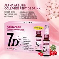 Alpha Arbutin 50 mg par dose, complément alimentaire liquide oral certifié ISO22000 et KOSHER, boisson au collagène et à l'alpha arbutin