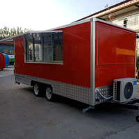 2022 restauration nouveau style mobile brillant rue alimentaire conteneur pizza camion avec four à pizza