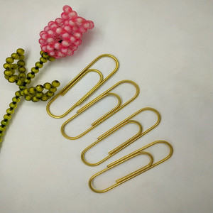 Văn Phòng Phẩm Trường Học Cung Cấp Phụ Kiện Tổ Chức 100MM Kẹp Giấy Vàng Văn Phòng Đơn Giản Dễ Dàng Kẹp Giấy - Product Image 5