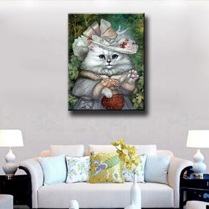 Ever Moment Diamond Painting Mosaic Cat Lady Jewelry Full Square Cross Stitch Art 3F2191 - Product Image 2
