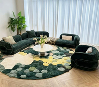 Canapé d'angle moderne très vendu, ensemble de canapés en tissu en forme de L pour salon, appartement, villa