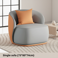 Canapé Chaise Longue Moderne en Cuir, Inclinable, Imperméable et Anti-Taches, Montage Facile, Salon, Chambre, Hôtel, Salle à Manger
