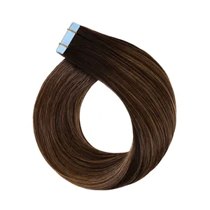 Groothandel Dubbel Getekende Remy Hair Extensions Tape In Leverancier Maagdelijke Bot Rechte Natuurlijke Menselijke Tape Haarverlengingsfabrikanten