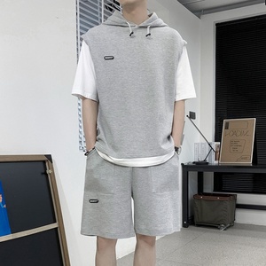 Conjunto de Camiseta Deportiva de Verano para Hombre, Moderna, Casual, de Secado Rápido, Transpirable, Diseño Holgado y Cómodo - Product Image 6