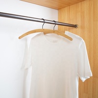 Cintres à vêtements en bambou écologiques, cintre circulaire en bambou pour manteau