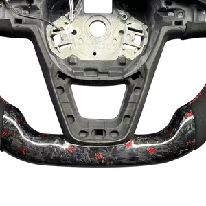 Volant LED alcantara en Fiber de carbone forgé Offre Spéciale pour Siat <span class=keywords><strong>Cupra</strong></span> 2015 Seat <span class=keywords><strong>Leon</strong></span> Volant - Product Image 4