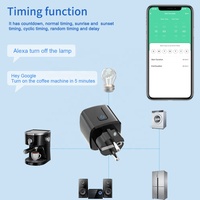 Enchufe Inteligente Tuya 16/20A con WiFi, Función de Temporizador y Monitor de Energía, Compatible con Smartlife, Google Home, Alexa y Alice