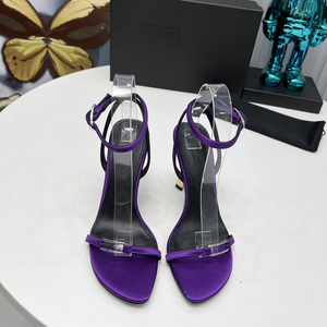 Elegant Luxury Women Silk Sandals <b>Soft</b> Sheepskin Slip On Dress <b>Shoes</b> Premium Fashion Party Heels Summer Footwear - Product Image 6