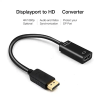 Câble adaptateur convertisseur HDTV mâle vers DP neuf, 1,8 m, 2 m, 5 m, 15 m, sortie 4K 8K UHD pour ordinateur portable et téléviseur