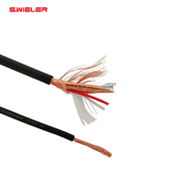 Haute qualité 23AWG à faible bruit spirale blindé OFC cuivre nu Flexible Hifi Mic Wire 2core XLR Microphone câble rouleau 100m