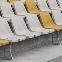 Avant Sports Stade Sièges Arena Football Football Événement Siège HDPE Tribune Chaises Stade Fixe Banquettes avec Dossier Haut