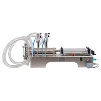 Machine de remplissage semi-automatique à double tête à piston pour miel, sucre et liquides épais – Pompe de remplissage à piston