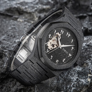 Reloj Foksy, Fabricante de Relojes, Logotipo Personalizado, Relojes Automáticos para Hombre, Reloj Esqueleto Esmerilado, Reloj Mecánico de Lujo con Números Arábigos - Product Image 3